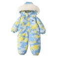 thumbnail image 2 of guisaled Baby Snowsuit Toddler One Piece Snow Suits Winter Litter Girls Boys Ski Snowboard Jumpsuits Warm Waterproof Windproof Ski Suits, 2 of 9