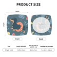 thumbnail image 6 of Gaeub Watermelons Dachshunds Square Chair Seat Covers, Stretch Fitted Printed Chair Seat Cushion Cover for Kitchen, Office - One Size, 6 of 9