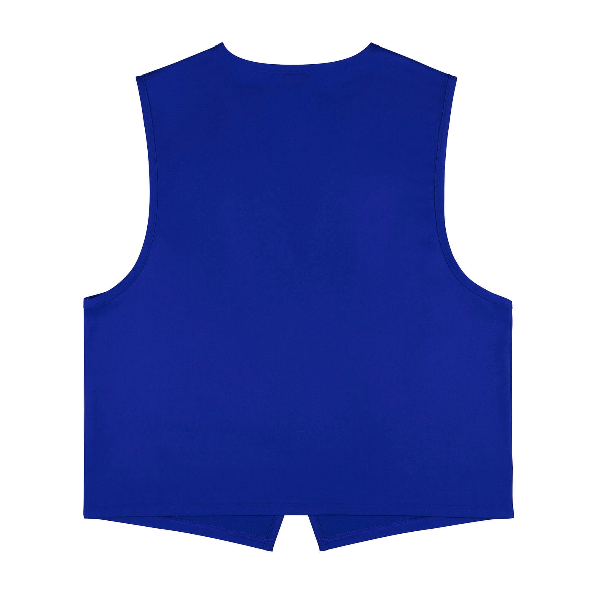 TOPTIE 5 Pack No Pocket Unisex Vest Peasant Costume Vest Volunteer Work Vest-Blue-L