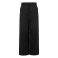thumbnail image 3 of Sholeno Boys Girls Praise Dance Palazzo Pants Church Worship Satin Wide Leg Trousers Liturgical Bottoms Black 12, 3 of 7