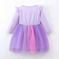 thumbnail image 3 of WIBACKER 2-7T Toddler Girls' Long Sleeve Tulle Dress Fall Winter Christmas Dresses - Unicorn, 3 of 13