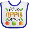 thumbnail image 3 of Inktastic Future Apple Farmer Apples and Leaves Boys or Girls Baby Bib, 3 of 4