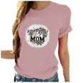 thumbnail image 1 of Blusa suelta estampada con cuello redondo y manga corta para mujer OAVQHLG3B Store  lin121212, 1 of 5