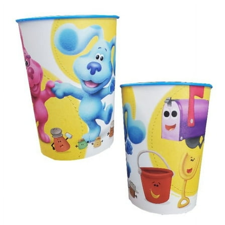 Nickelodeon Blue's Clues and You 16 oz Reusable Plastic Cups, 2-Pack