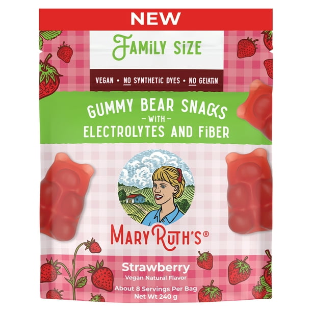 MaryRuth's Gummy Bears Snacks Delicious Gummies with Electrolytes and
