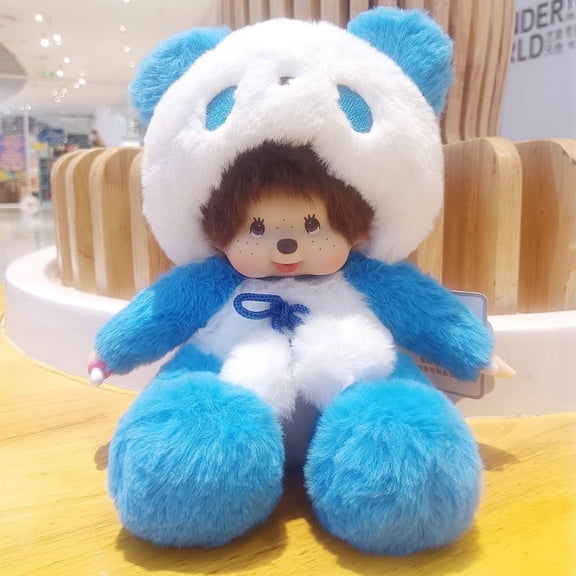 Monchhichi Stitch Pink Plush Doll, Home Decoration, Christmas Gift, Soft Stuffed Toy 20cm/7.8inch