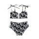 thumbnail image 1 of Odeerbi 0-3 Años Traje de Baño de Verano Con Bikini de Tiras Para Niñas Traje de Baño Hawaiano Con Encaje Traje de Baño Split, 1 of 8
