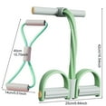 thumbnail image 6 of Figure 8 Resistance Band 6-Tube Pedal Puller with Handle Multifunction Elastic Yoga Sit-up Pull Rope Men Women Pedal Tensioner Exerciser Workout Equipment, 6 of 7