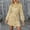 Beige, variant on Long Sleeve Sequin Dress for Women Sequin A Line Mini Dress with Belt (Blue XXS)