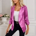 thumbnail image 6 of QHFBli Women Sequin Jacket Glitter Sparkle Open Front Casual Long Sleeve Blazer Coat, 6 of 9