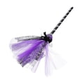 thumbnail image 3 of 1pc Masquerade Prop Theme Halloween Bruja Escoba decorativa, 3 of 7