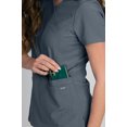 thumbnail image 2 of Medgear Celeste Women's Stretch Scrubs Set with Cross Over Neckline Top and Slim Leg Pants, 2 of 4