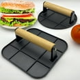 thumbnail image 5 of ACDANC 2026 New Burger Press,Cast Iron Grill Press with Wood Handle,7" Round Or 8.2"X 4.3" Rectangle,Heavy-Duty Hamburger Smasher Tool Perfect for Griddle,Flat Tops&Meat Grill, 5 of 6