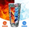 thumbnail image 5 of KLL Rose Flowers Print 40oz Stainless Steel Insulated Car Cup with Spillproof Lid - Keep Your Drink Hot or Cold on the Go-Without Straw, 5 of 8
