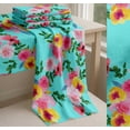 thumbnail image 6 of Soimoi Cotton Voile Fabric Flower & Leaves Watercolor Printed Craft Fabric by the Yard 42 Inch Wide, 6 of 7
