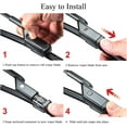 thumbnail image 3 of xianlin-Wiper Blades for Honda HRV 2023 2024, OEM Quality Windshield Wipers 26 17 In and Rear Wiper Blade, Easy to Install Replacement Wipers Set of 3, 3 of 4