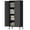Black, variant on Marcree Metal Storage Cabinet, 2 Doors Accent Cabinet, Sideboard Cabinet with Adjustable Shelves, Morden Locker Cabinets with Feet for Living Room, Kitchen Pantry, Office, Pink