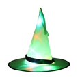 thumbnail image 1 of Sombrero de Halloween, gorro de bruja, gorro de hilo brillante, accesorio para disfraz de bruja de Halloween, recuerdo de fiesta de Halloween, moda, baile de graduación, cosplay, verde, 1 of 5