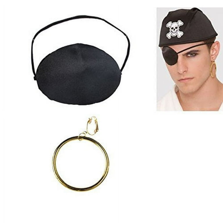 Pirate Ear Ring & Eyepatch Costume Accessories Unisex Pirate Ear Ring & Eyepatch Costume Accessories Unisex