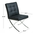 thumbnail image 6 of Milan Black Bonded Leather Dining Chairs (Set of 2), 6 of 6