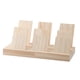 thumbnail image 1 of Expositor de pendientes de madera portátil de gran capacidad con ranura para exhibiciones en tiendas. Pequeño de 3 ranuras, 1 of 7