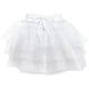 thumbnail image 1 of 1 pieza de enagua de flores para boda para niñas, falda tutú de crinolina sin hueso, falda corta con tirantes, enagua para niñas, color negro, talla 35 cm, color blanco, 1 of 8
