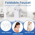 thumbnail image 2 of Water Dispenser for 5 Gallon Bottle -  LED Display, Rechargeable Water Pump, Long-Lasting, Foldable Water Spout for 5 Gallon Bottle, Portable Water Dispenser for  & Outdoor (White), 2 of 6