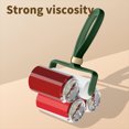 thumbnail image 7 of Kafsov Extra Wide Reusable Sticker Roller for Clothes, Furniture, Bedding, Car Seats, 60pcs Pet Adhesive Cleaning Paper, Powerful Hair, Dirt Remover Green, 7 of 7