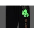 thumbnail image 3 of WOYY Toddler Boys Glow-In-The-Dark Halloween Sweatpants Graphic Trousers Joggers, Black, 3 of 4