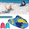 thumbnail image 2 of Inflatable Surf Body Board With Handles  Lightweight Swimming Floating Surfboard Aid Mat Learn To Swim  Beach Safety Theme Surfing Swimming Summer Water Fun Toy For Both Kids And Adult（, 2 of 10