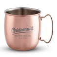thumbnail image 1 of PERSONALIZED Stylish Bridesmaid Ultimate Gift: Custom Engraved Moscow Mule Mugs with Classic Round Rolled Rim and Sturdy Handle, Smooth Copper Finish 16 oz, Cursive, 1 of 6