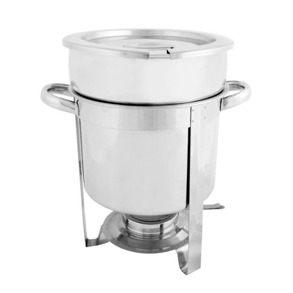 Excellante Stainless steel 7 quart round marmite chafer, comes in each