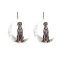 thumbnail image 1 of Vaidha Iron Art Sit On The Lovely Dog Ornament For Dog Lovers Christmas Tree Pendent 2PC, 1 of 4