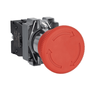 XB2BS542C Schneider Emergency  Push Button Switch Red, 1NC,  22mm