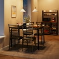 thumbnail image 4 of Dining Room Table Set for 4 Kitchen Table Chairs Set of 5 Space-Saving Wood Indoor Modern Rectangular Dining Table Furniture Set for Kitchen Dining Room Dinette Breakfast, 4 of 9