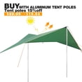 thumbnail image 4 of REDCAMP Hammock Rain Fly Waterproof and Lightweight, 12ft Tent Tarp for Camping Backpacking Hiking, Green …, 4 of 7
