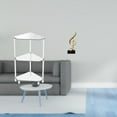thumbnail image 2 of Mesa de esquina moderna de 3 niveles con escultura de nota musical, figura de resina creativa para escritorio de habitación, centro de mesa, decoració, 2 of 8