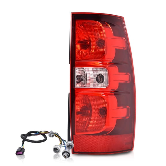 Tail Lights w/Harness Right Fit for Chevy Suburban 1500 (submodel: LS, LT, LTZ) 2007-2014/Fits Chevy Suburban 2500 LTZ 2007 Luces Traseras Rear Brake Lamps Assembly Faros Traseros