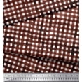 thumbnail image 3 of Soimoi Brown Heavy Canvas Fabric Check Check Fabric Prints By Yard 58 Inch Wide, 3 of 3