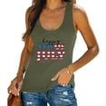 thumbnail image 2 of IROINNID Women's Round Neckline Tank Sleeveless Casual America Flag Casual Tops Blouse Tops Women Tops 4th Of July, 2 of 5