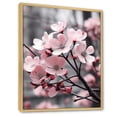 thumbnail image 2 of Designart "Pink Grey Dogwood Photo landscape" Floral & Botanical Floater Framed Canvas Wall Art, 2 of 7