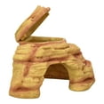 thumbnail image 5 of Komodo Adobe Corner Hideaway with Lid Decor for Reptile Terrarium Habitat, 5 of 7