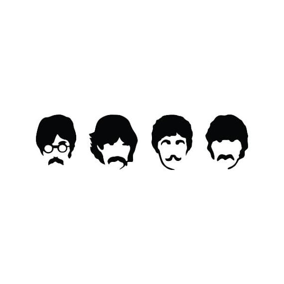 Tattify Beatles Temporary Tattoo - The Fab Four (Set of 2) - Walmart.com