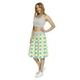 thumbnail image 3 of Women's Geometric Modern Abstract Art Motif A-line Printed Skirt Casual Wear, M, Sea Green and Yellow, by Ambesonne, 3 of 6