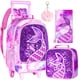 thumbnail image 1 of Set de 3 Piezas Mochila con Ruedas para Niñas AGSDON Sirena Rosa, 1 of 9