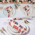 thumbnail image 3 of 250th Anniversary Cloth Napkins, 4th of July America Freedom Veteran Day Washable and Reusable Dinner Napkins Set of 6, Table Napkin for Kitchen Party Birthday Wedding Hotel Housewarming 20"x20", 3 of 9