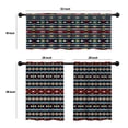 thumbnail image 4 of LALILO Kitchen Curtains and Valances Set of 3 36" Ethnic Window Treatment Tiers for Window Decor, 4 of 5
