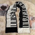 thumbnail image 4 of Winter Scarf for Women Men, Elegant Piano Keyboard Print Scarf Comfortable Soft Neck Warm Long Scarf for Autumn Winter Spring, 4 of 6