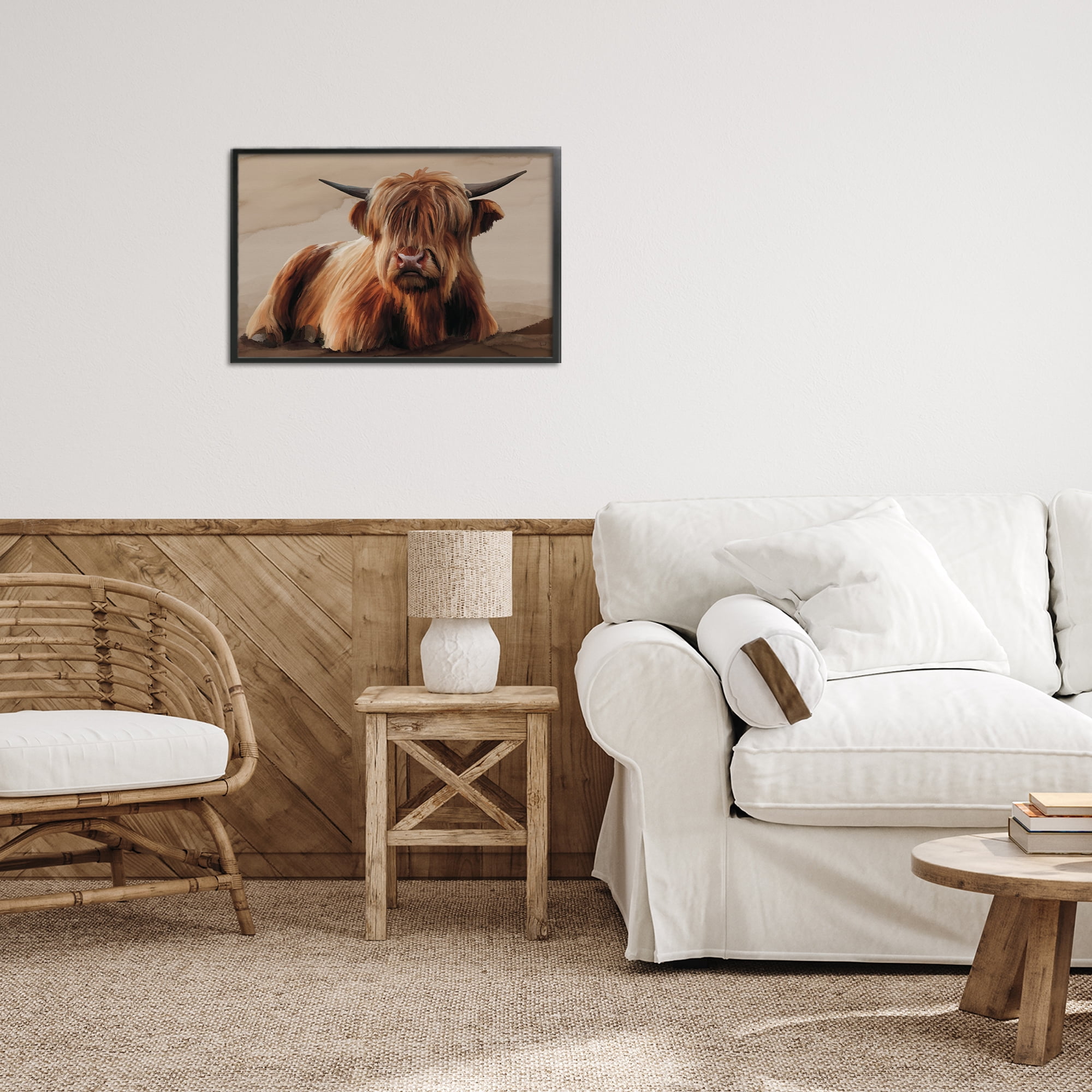 Stupell Industries Got My Hair Done Cattle Black Framed Giclee Art, design by Renel Peters