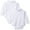 White, variant on Spasilk Baby Boys’ Newborn Long Sleeve Turtleneck Bodysuits, 2 pack, 6-24 Months- White Bodysuits